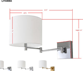 Safavieh Lillian LIT4408A Chrome Lamp main image