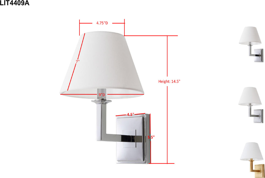 Safavieh Pauline LIT4409A Chrome Lamp main image
