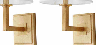 Safavieh Pauline LIT4409C Gold Leaf Lamp Main On