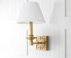 Safavieh Delvira LIT4410C Gold Leaf Lamp Room Scene Off Feature