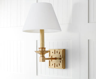 Safavieh Delvira LIT4410C Gold Leaf Lamp Room Scene Off Feature