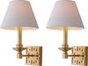Safavieh Delvira LIT4410C Gold Leaf Lamp Main On