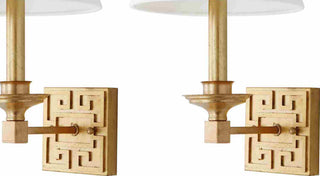 Safavieh Delvira LIT4410C Gold Leaf Lamp Main On