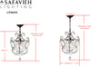 Safavieh Luna LIT4437A Clear / Brown Lamp main image