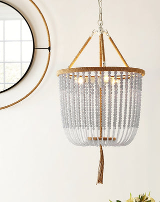 Safavieh Angie Beads LIT4476B Blue Lamp Room Scene On Feature