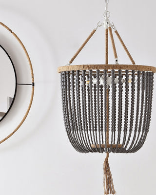 Safavieh Angie Beads LIT4476C Grey Lamp Room Scene Off Feature