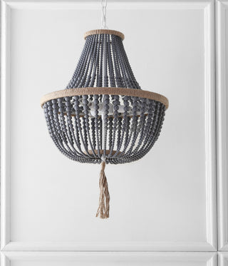 Safavieh Lush Kristi Beads LIT4477C Grey Lamp Room Scene Off Feature