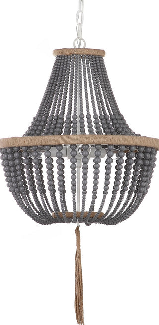 Safavieh Lush Kristi Beads LIT4477C Grey Lamp Main Off