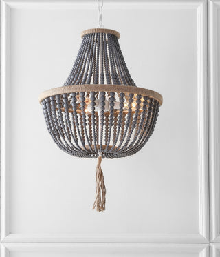Safavieh Lush Kristi Beads LIT4477C Grey Lamp Room Scene On Feature