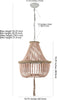 Safavieh Lush Kristi Beads LIT4477E Blush Lamp main image