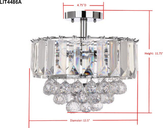 Safavieh Vaxcel LIT4486A Chrome Lamp main image