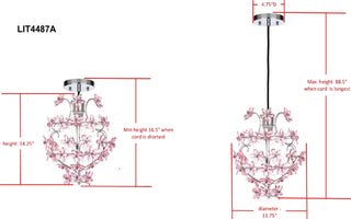 Safavieh Raz LIT4487A Chrome Lamp Main On