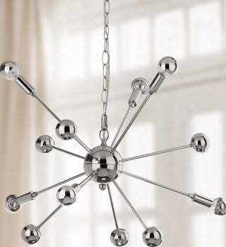 Safavieh Matrix Sputnik LIT4494A Chrome Lamp Room Scene Off Feature