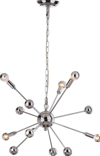 Safavieh Matrix Sputnik LIT4494A Chrome Lamp Main On