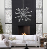 Safavieh Starburst Sputnik LIT4495A Chrome Lamp Room Scene Off Feature