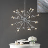 Safavieh Starburst Sputnik LIT4495A Chrome Lamp Room Scene On Feature