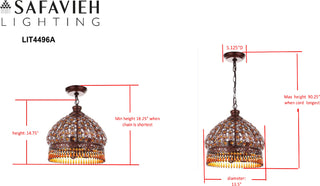 Safavieh Sultan LIT4496A Dark Brown Lamp main image