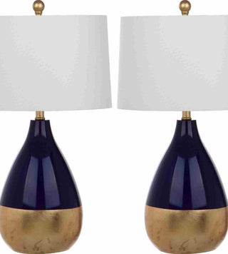 Safavieh Kingship LIT4502A Navy / Gold Lamp Main On