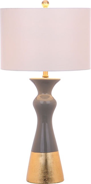 Safavieh Iris LIT4513A Grey / Gold Lamp Main On