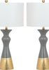 Safavieh Iris LIT4513A Grey / Gold Lamp Main On