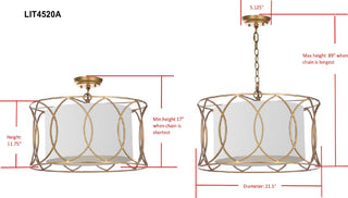 Safavieh Silas LIT4520A Gold Lamp main image