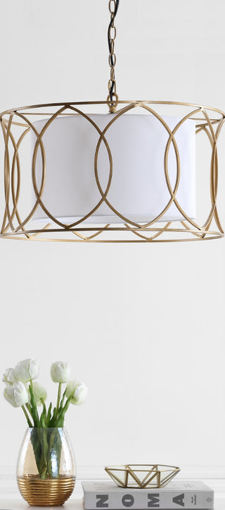 Safavieh Silas LIT4520A Gold Lamp Room Scene Off Feature