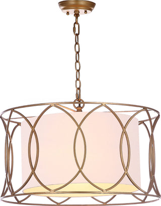Safavieh Silas LIT4520A Gold Lamp Main On