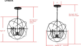 Safavieh Evie LIT4521A Black Lamp main image