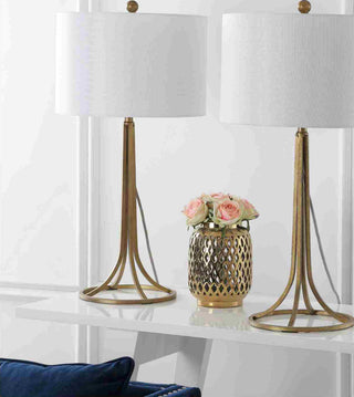 Safavieh Mckenna LIT4527A Bronze Lamp Room Scene Off Feature