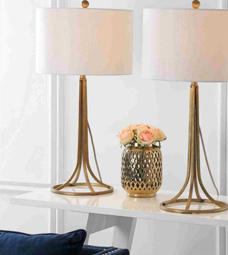 Safavieh Mckenna LIT4527A Bronze Lamp Room Scene On Feature