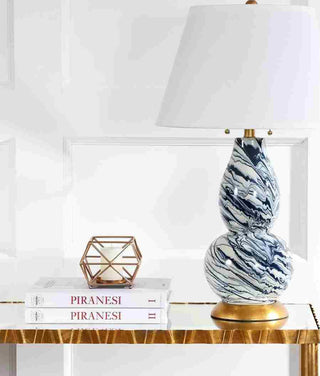 Safavieh Color Swirls LITS4159A Navy / White Lamp Room Scene Off Feature