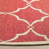 Safavieh Linden LND125Q Red/Creme Area Rug Detail