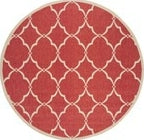 Safavieh Linden LND125Q Red/Creme Area Rug Round