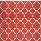 Safavieh Linden LND125Q Red/Creme Area Rug Square