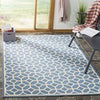 Safavieh Linden LND127M Blue/Creme Area Rug Room Scene Feature