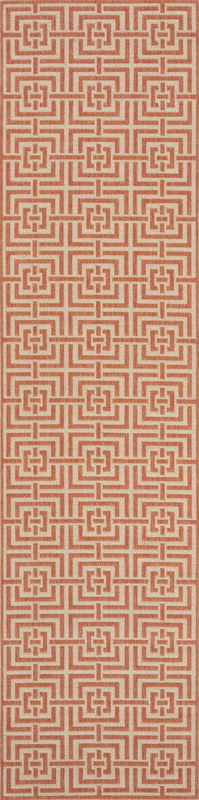 Safavieh Linden LND128R Cream/Rust Area Rug Runner