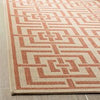 Safavieh Linden LND128R Cream/Rust Area Rug Detail