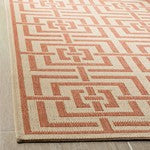 Safavieh Linden LND128R Cream/Rust Area Rug Detail