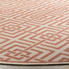 Safavieh Linden LND128R Cream/Rust Area Rug Detail