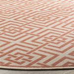 Safavieh Linden LND128R Cream/Rust Area Rug Detail