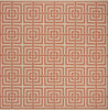 Safavieh Linden LND128R Cream/Rust Area Rug Square