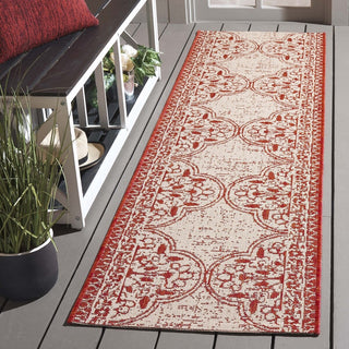 Safavieh Linden LND174Q Red/Creme Area Rug Room Scene