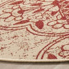 Safavieh Linden LND174Q Red/Creme Area Rug Detail