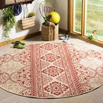 Safavieh Linden LND174Q Red/Creme Area Rug Room Scene