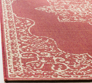 Safavieh Linden LND180Q Red/Creme Area Rug Detail