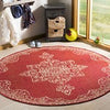 Safavieh Linden LND180Q Red/Creme Area Rug Room Scene Feature