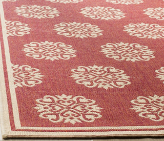 Safavieh Linden LND181Q Red/Creme Area Rug Detail