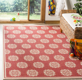 Safavieh Linden LND181Q Red/Creme Area Rug Room Scene