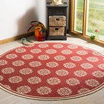 Safavieh Linden LND181Q Red/Creme Area Rug Room Scene