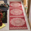 Safavieh Linden LND183Q Red/Creme Area Rug Room Scene Feature